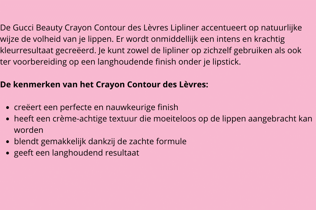 Gucci Beauty Crayon Contour des Lèvres Lipliner Review